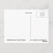 Postkarte der Mittelmeerküste (Rückseite)