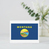Postkarte der Montana-Flagge (Stehend Vorderseite)