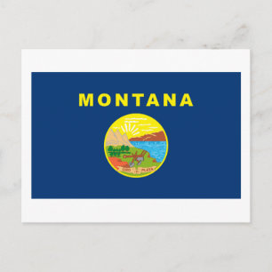 Postkarte der Montana-Flagge