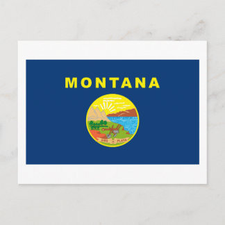Postkarte der Montana-Flagge