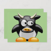 Postkarte der Moschuskuh (Vorne/Hinten)