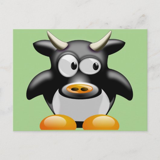 Postkarte der Moschuskuh (Vorderseite)