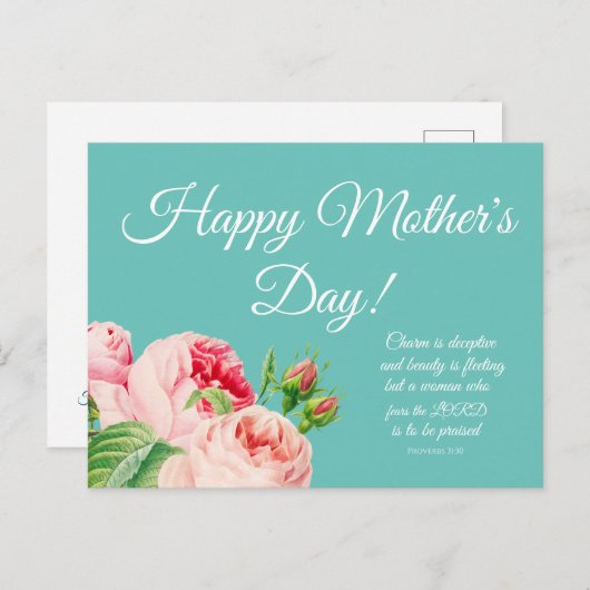 Postkarte der Mutter (Vorne/Hinten)