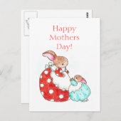 Postkarte der Mutter am Sonntag (Vorne/Hinten)