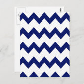 Postkarte der Navy White Chevrons (Vorne/Hinten)