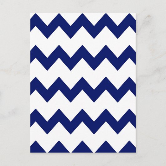 Postkarte der Navy White Chevrons (Vorderseite)