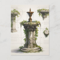Postkarte der neoklassischen Architektur
