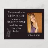 Postkarte der offenen Hauseinladung (Vorderseite)