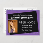 Postkarte der offenen Hauseinladung (Vorne/Hinten)