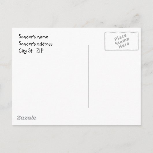 Postkarte der offenen Hauseinladung (Rückseite)