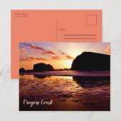 Postkarte der Oregon-Küste (Vorne/Hinten)