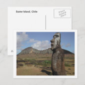 Postkarte der Osterinsel, Chile (Vorne/Hinten)