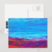 Postkarte "Der Ozean" (Vorne/Hinten)