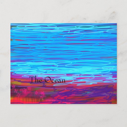 Postkarte "Der Ozean" (Vorderseite)