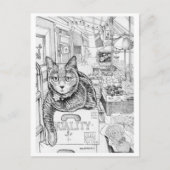 Postkarte der Philly Cat auf der 9. Straße (Vorderseite)