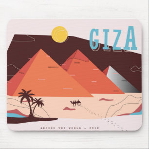 Postkarte der Pyramide Mousepad