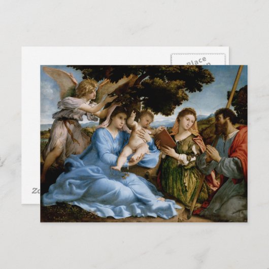 Postkarte der religiösen Kunst (Vorne/Hinten)