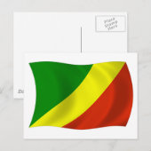 Postkarte der Republik Kongo (Vorne/Hinten)