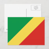 Postkarte der Republik Kongo (Vorne/Hinten)