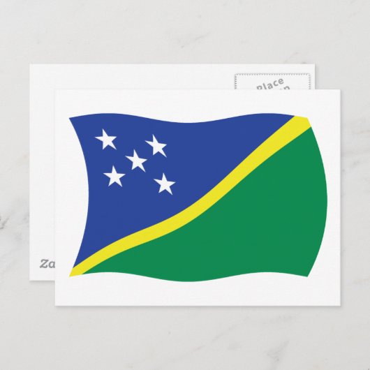 Postkarte der Salomonen (Vorne/Hinten)