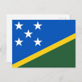 Postkarte der Salomonen (Vorne/Hinten)