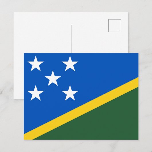 Postkarte der Salomonen (Vorne/Hinten)