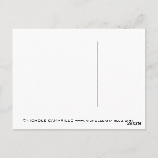 Postkarte der Serie "Herz" (Rückseite)