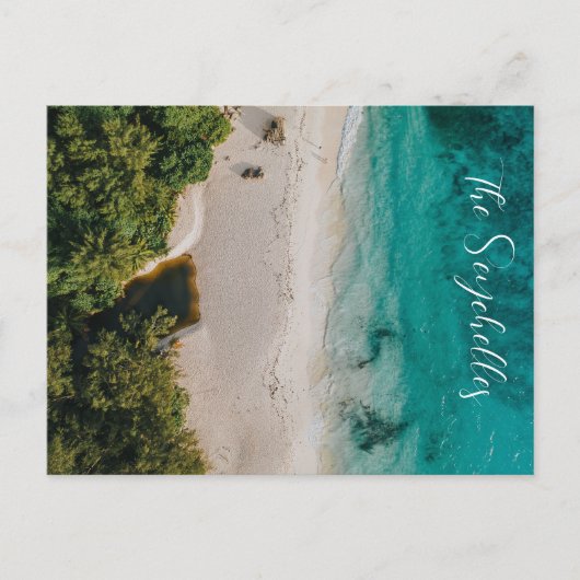 Postkarte der Seychellen, Ostafrika (Vorderseite)