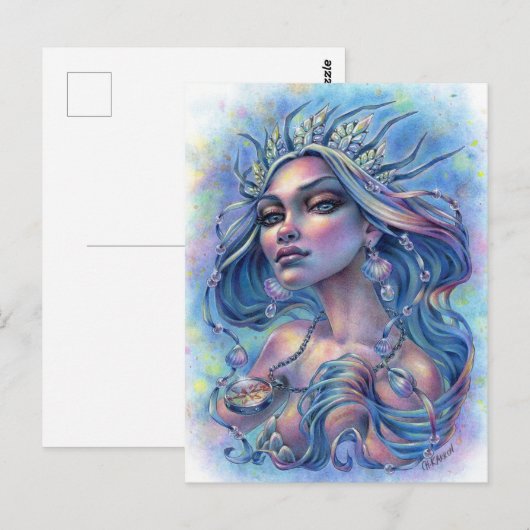 Postkarte der Sieben Meere (Vorne/Hinten)