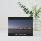 Postkarte der Skyline der Stadt Perth (Stehend Vorderseite)