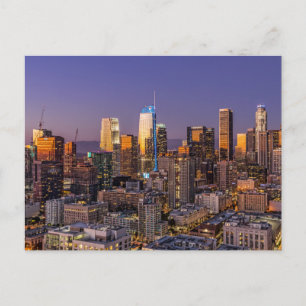 Postkarte der Skyline von Los Angeles