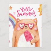 Postkarte der Sommerkatze (Vorderseite)