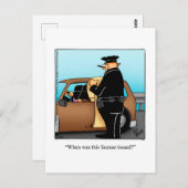 Postkarte der Sonnigen Nationalpolizei (Vorne/Hinten)