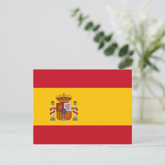 Postkarte der spanischen Flagge (Stehend Vorderseite)