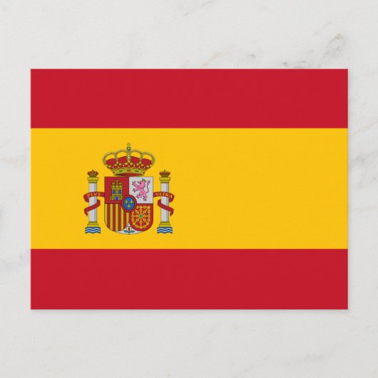 Postkarte der spanischen Flagge (Vorderseite)