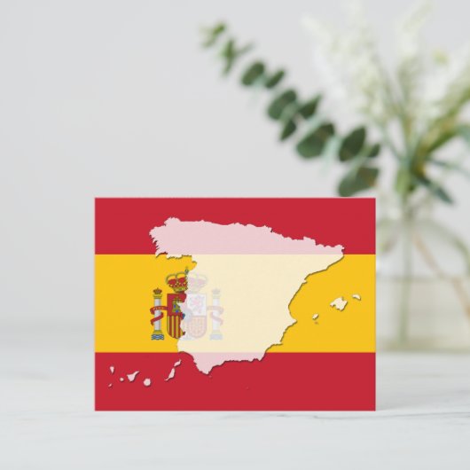 Postkarte der spanischen Flagge (Stehend Vorderseite)