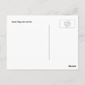 Postkarte der spanischen Flagge (Rückseite)