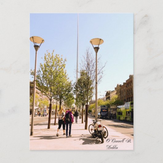 Postkarte der Stadt Dublin (Vorderseite)