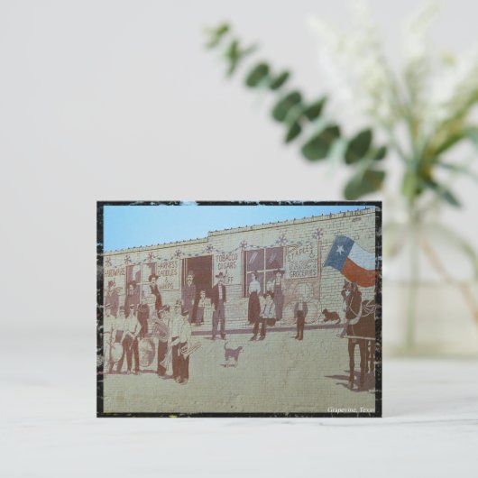 Postkarte der Stadt Grapevine (Stehend Vorderseite)