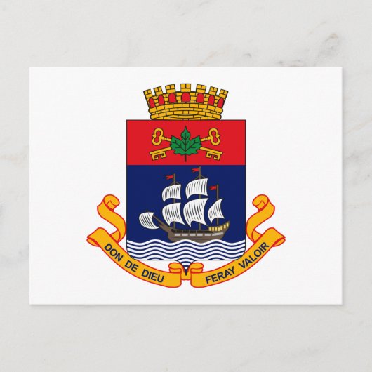 Postkarte der Stadt Quebec (Vorderseite)