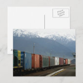 Postkarte der Station verlassen (Vorne/Hinten)