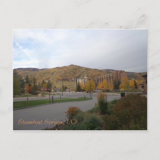 Postkarte der Steamboat Springs, Colorado (Vorderseite)