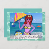 Postkarte - der Strand fixiert alles auf Postkarte (Vorne/Hinten)