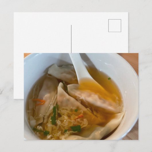 Postkarte der Suppe (Vorne/Hinten)
