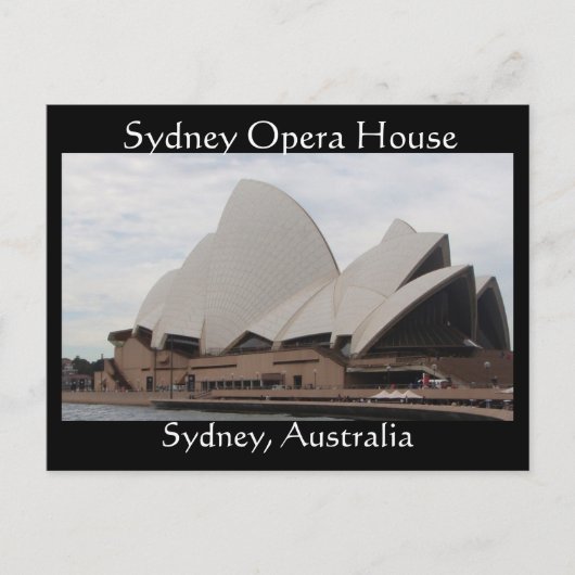 Postkarte der Sydney Opera (Vorderseite)