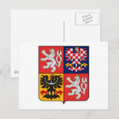 Postkarte der Tschechischen Republik (Vorne/Hinten)