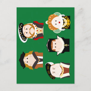Postkarte der Tudor Monarchi