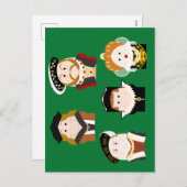 Postkarte der Tudor Monarchi (Vorne/Hinten)