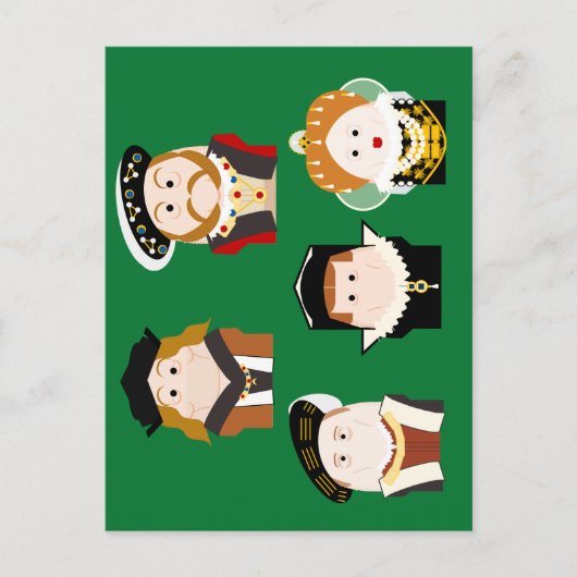 Postkarte der Tudor Monarchi (Vorderseite)