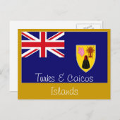 Postkarte der Turks- und Caicosinseln (Vorne/Hinten)